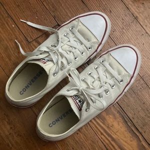 White Low Top Converse